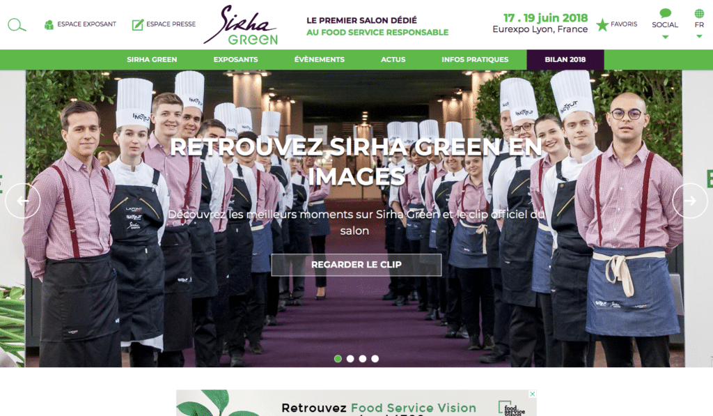 Le SIRHA Green, le salon dédié à la food service responsable -événements green professionnels