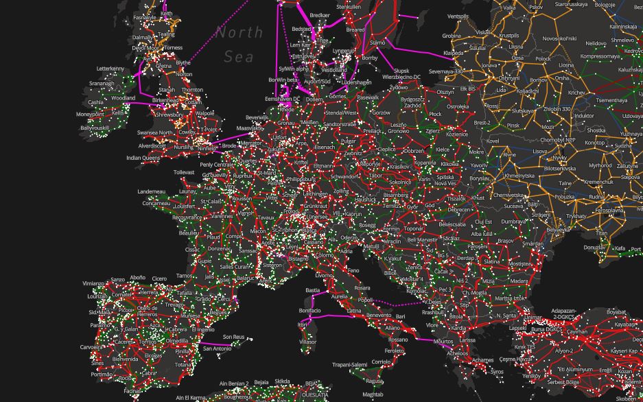 Les réseaux électriques européens sont interconnectés